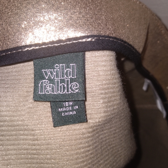 Wild Fable Plus Pink Rose Metallic Skirt Size 18 - Picture 4 of 5